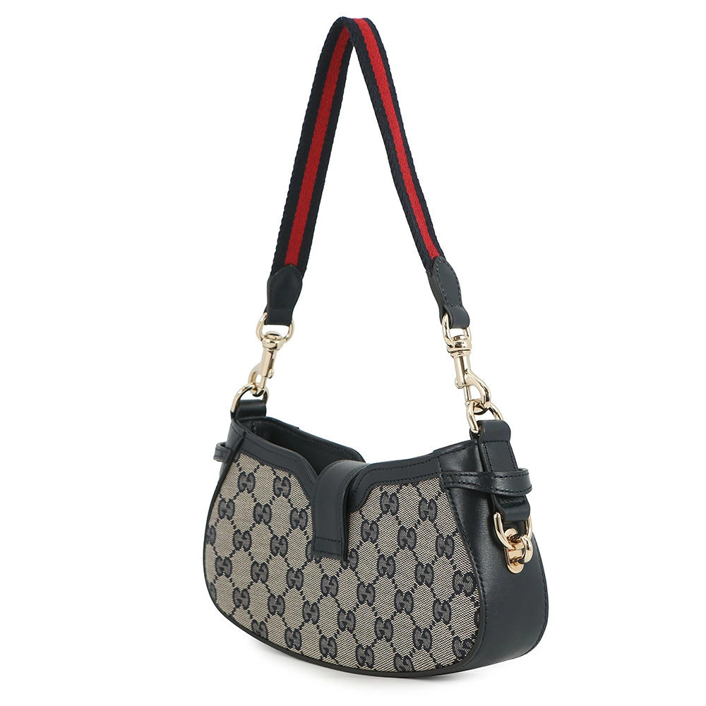 Gucci Canvas Moon Bag Side One Shoulder GG